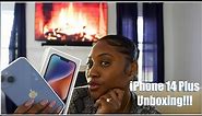 iPhone 14 Plus Unboxing| BLUE!!