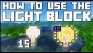 Minecraft - How To Use The Light Block (Java/Bedrock)