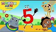 Get to Know the Number 5! | Numbers & Shapes with Akili and Me | African Educational Cartoons