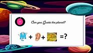 Planet Emoji Challenge | Emoji Planetary Adventure | Solar System Guessing Game