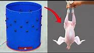 How to Make Chicken Plucker / Feather Cleaning Machine at Low Cost