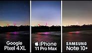 Google Pixel 4 vs iPhone 11 Pro vs Samsung Note 10 Plus Camera Test Comparison!