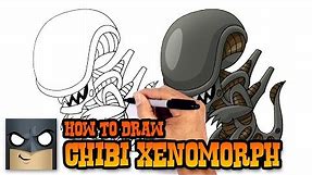 How to Draw Xenomorph Alien | Cartooning Club Tutorial
