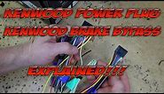 Kenwood Excelon's wire harness colors and brake bypass explained