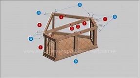 DIY Plans for Corner Dog Kennel - Dog Crate Furniture - Corner Dog Crate
