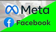 Meta, Facebook logo animation green screen, png