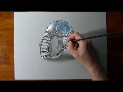 How to draw a chrome surface