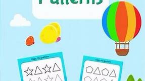 Autism Worksheets - 16 | Copy The Patterns | AutiSpark - Autism Games for Kids