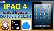 iPad 4 iCLOUD BYPASS ISO 10.3.3 &10.3.4 With SSH Ramdisk