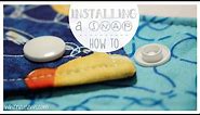 How to Install a Plastic Snap | Step By Step | Easy to Follow | Whitney Sews