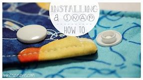 How to Install a Plastic Snap | Step By Step | Easy to Follow | Whitney Sews