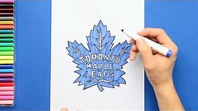 How to draw the Toronto Maple Leafs Logo (NHL Team)