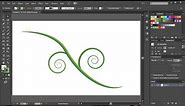 How to Create a Vine Using the Width and Spiral Tools in Adobe Illustrator