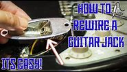 How to Rewire Your Guitars Output Jack! | 2 Minute Tech Tips Episode #1