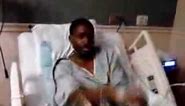 Jamarcus rapping in the hospital with sickle cell December 22-27, Christmas week 2013