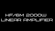 HF/6m linear amplifier 2000W 1.8-54 MHz