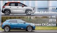 2019 Citroen C3 Aircross vs 2019 Citroen C4 Cactus (technical comparison)