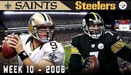 The Black & Gold Battle! (Saints vs. Steelers, 2006) | NFL Vault Highlights