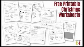 Free Christmas Worksheets for Kids (Free Printable Activity Sheets)