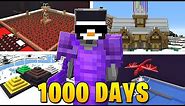 1,000 Days in HARDCORE Minecraft (World Tour)