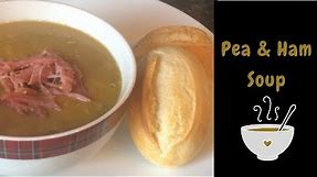 Classic pea & ham easy slow cooker soup recipe :) Cook with me!
