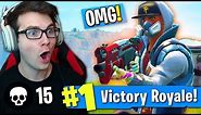 ONE OF MY *BEST WINS EVER* ON FORTNITE! (NEW "ABSTRAKT" SKIN MADE ME UNSTOPPABLE!)