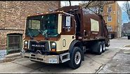 Chicago Disposal Mack MRU Leach 2Rlll Rear Loader Garbage Truck