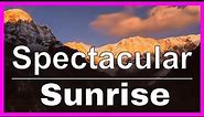 Annapurna Base Camp Sunrise Timelapse in the Himalaya Mountains of Nepal Trekking Documentary Video