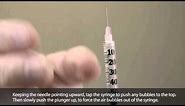 How to draw up and give yourself a subcutaneous injection