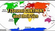 7 (Seven) Continents and their Size