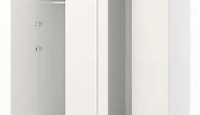 PLATSA wardrobe with 4 doors, white/Fonnes white, 160x57x181 cm - IKEA