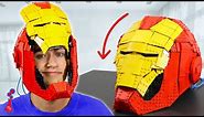 LEGO Iron Man Helmet that OPENS (NO Electronics)