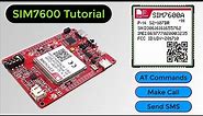 SIM7600 4G LTE GSM Modem Tutorial with Arduino | AT Commands, Call, SMS, HTTP Internet