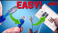 WIRING UP ETHERNET PLUGS THE EASY WAY AND KEYSTONE JACK INSTALL!