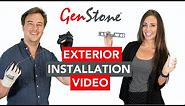 Exterior Install | How to Install GenStone Faux Stone | DIY Home Project