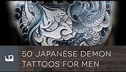 50 Japanese Demon Tattoos For Men