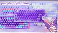 Organizing My Purple Aesthetic Keyboard Collection 💜 Cute Coolkiller, Dustsilver, Dareu