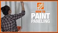How to Paint Paneling | Wall Ideas & Projects | The Home Depot