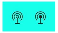 Wireless Antenna Icons Vector Animate 4K on Green Screen.