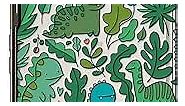 CASETiFY Impact Google Pixel Fold Case [4.4ft Drop Protection/Compatible with Magsafe] - Funny Green Dinos. Cute Dinosaurs - Clear Black