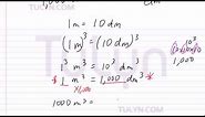 Conversion of Metric Units: Cubic Meter to Cubic Decimeter