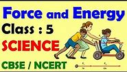 Force And Energy | Class : 5 | SCIENCE | CBSE / NCERT | Simple Machines | Types of Force |