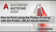 How to Print using the Plotter Printing with the Plotter (A0,A1,A2,A3,A4 SIZE)