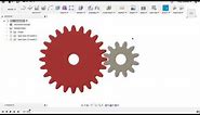 Designing a Simple Two Gear Animation Using Autodesk Fusion 360