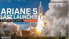 Watch the LAST Ariane 5 rocket launch ever!!!