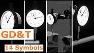 GD&T #14 symbols (Tolerance) with example | dial gauge assembly and all GD&T MEASUREMENTS