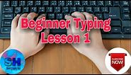 Beginner Typing Lesson 1 | Learn Typing Fast | Learn Typing | Typing Practice | English typing
