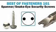 Spanner "Snake Eye" Tamper Proof Security Screws | Fasteners 101