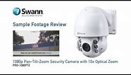 Swann PRO-1080PTZ Security Camera Sample CCTV Footage Review, 10x optical zoom demo