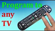 Any TV Spectrum remote control programming without codes